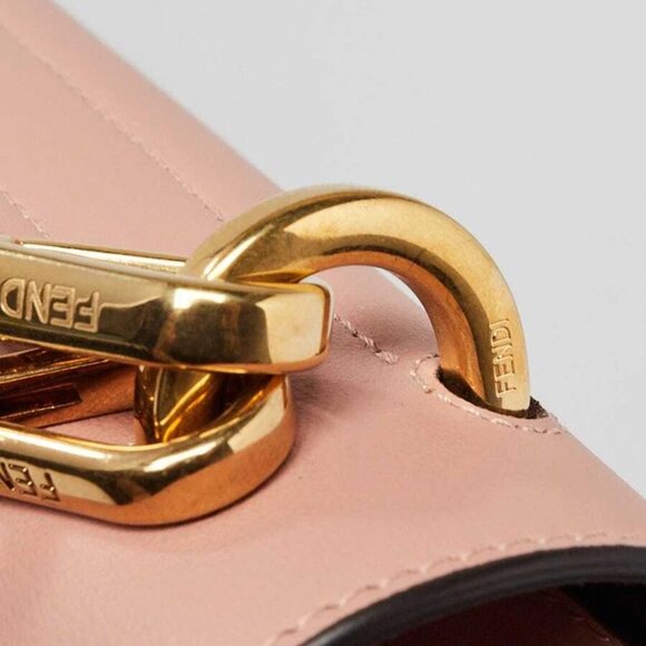 Fendi Pink Smooth Leather Kan U Shoulder Bag 8BT313 - Picture 12 of 12
